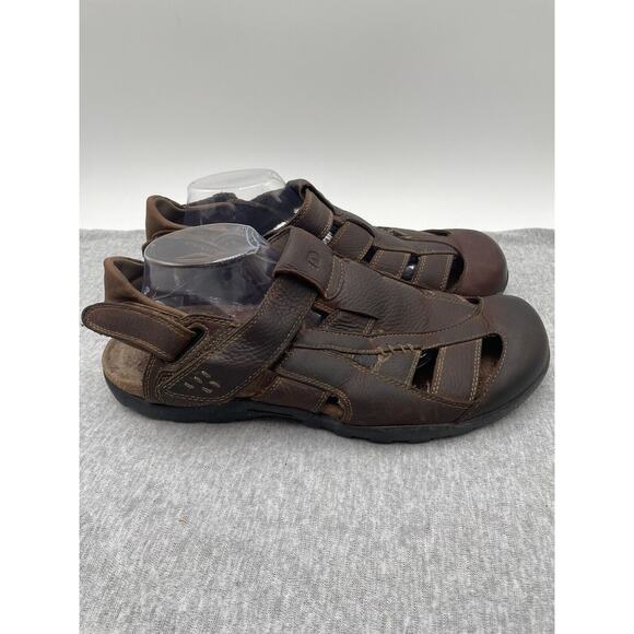 Dunham Mens 13 B Leather Casual Slip On Fisherman Sandals Shoes Beach Adjustable - Picture 6 of 12